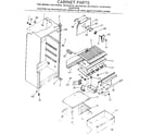 Kenmore 2538134162 cabinet parts diagram