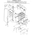 Kenmore 2538134162 cabinet parts diagram
