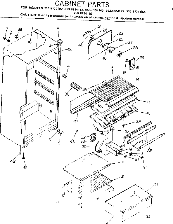 Cabinet parts