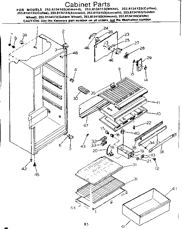 CABINET PARTS