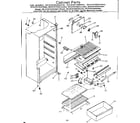 Kenmore 2538134173 cabinet parts diagram