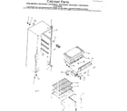 Kenmore 2538134201 cabinet parts diagram