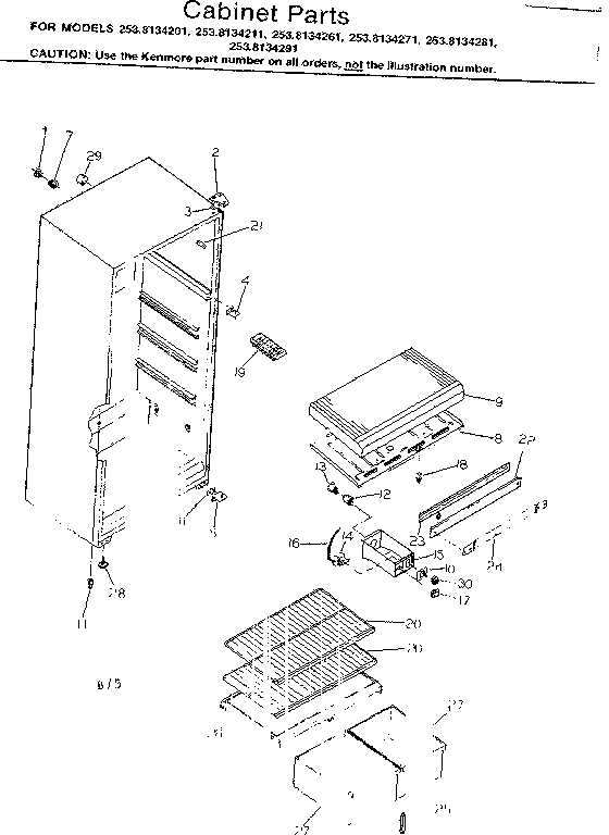 Cabinet parts