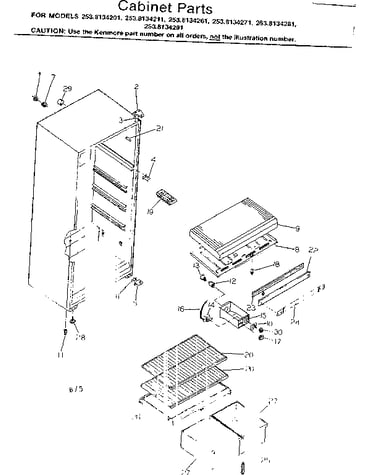 Cabinet parts