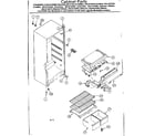 Kenmore 2538134292 cabinet parts diagram