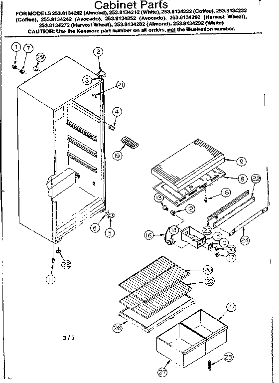 Cabinet parts
