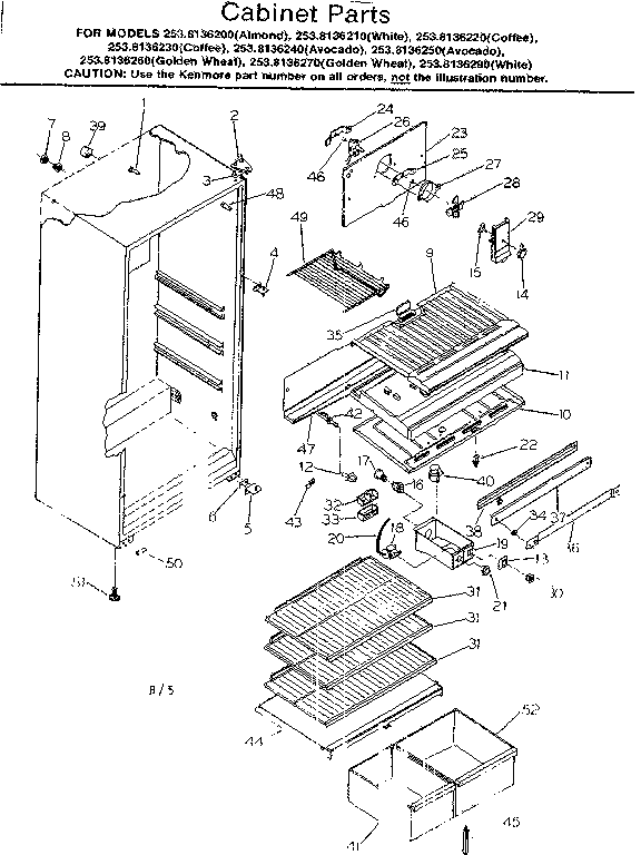 Cabinet parts
