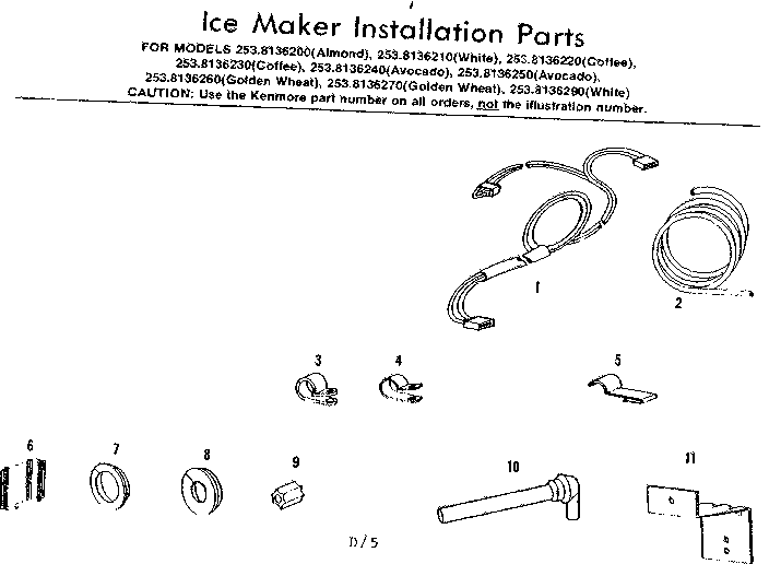 Ice maker parts