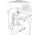 Kenmore 2538139161 cabinet parts diagram