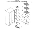 Kenmore 2538139181 shelves diagram