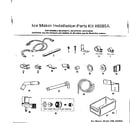Kenmore 2538139181 ice maker installation parts diagram