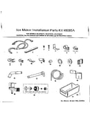Ice maker installation parts
