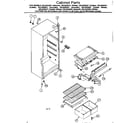 Kenmore 2538332261 cabinet parts diagram