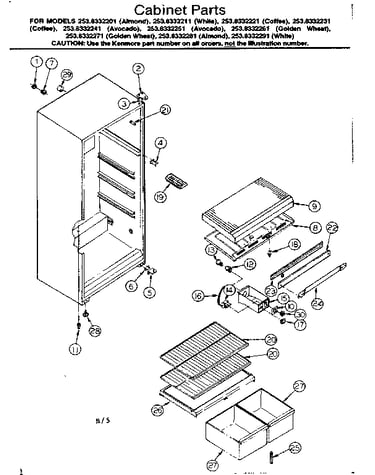 Cabinet parts