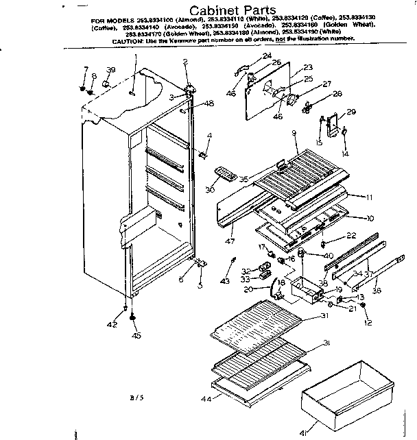 CABINET PARTS