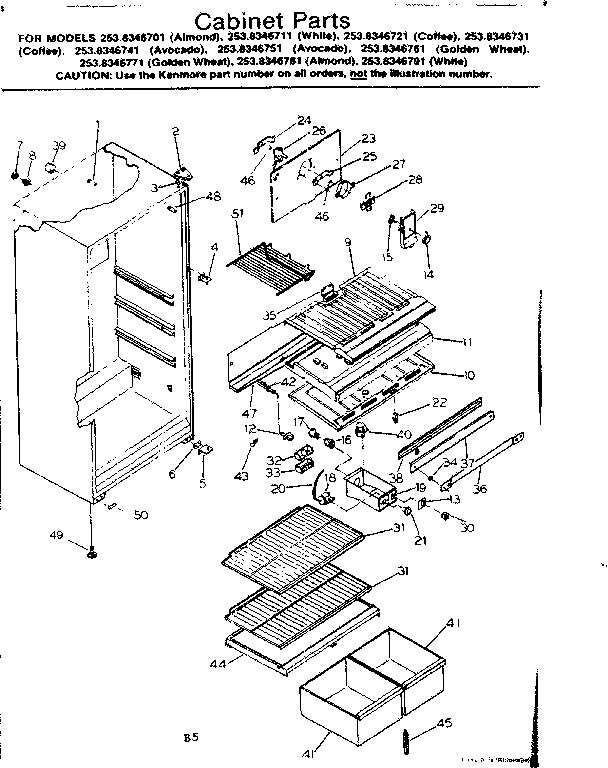 CABINET PARTS