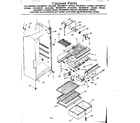 Kenmore 2538346791 cabinet parts diagram
