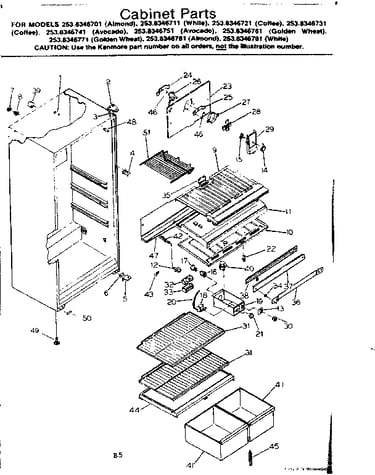 Cabinet parts