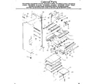 Kenmore 2538348770 cabinet parts diagram