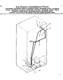 Ice maker installation parts
