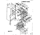 Kenmore 2538404900 cabinet parts diagram