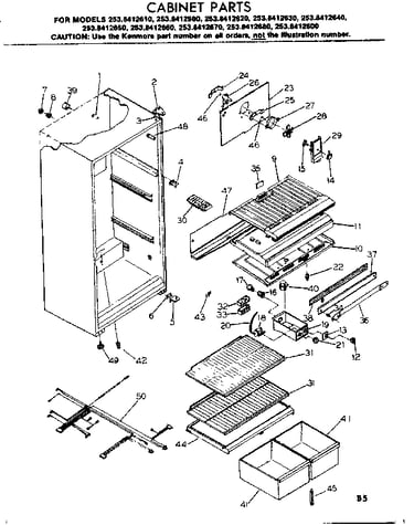 Cabinet parts