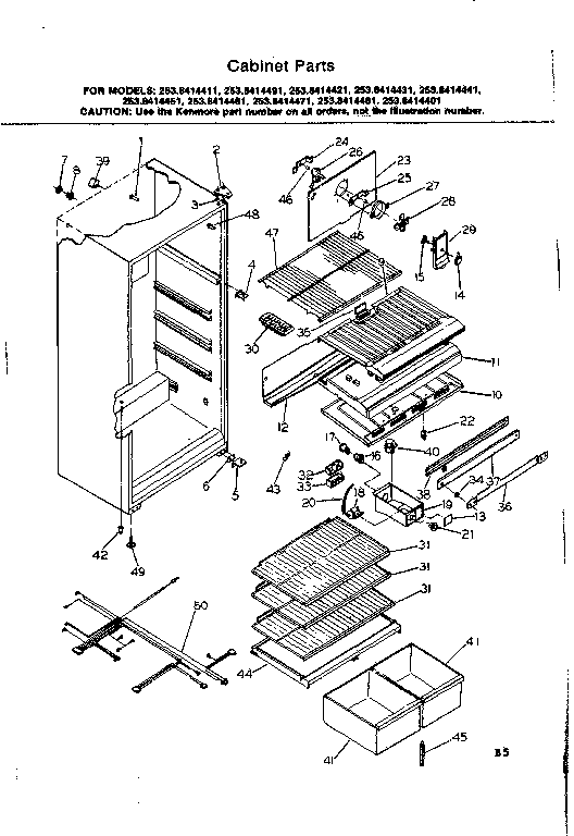 Cabinet parts