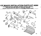 Kenmore 2538414401 ice maker installation parts kit diagram