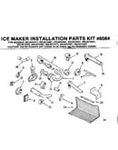 Ice maker installation parts kit