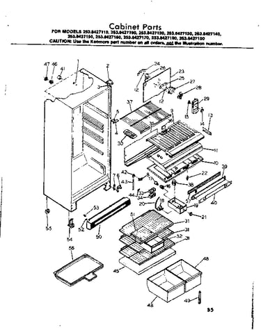 Cabinet parts