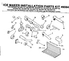 Kenmore 2538427190 ice maker installation parts kit diagram