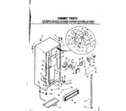 Kenmore 2538439020 cabinet parts diagram