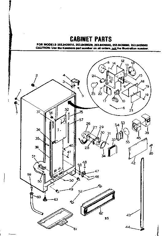 Cabinet parts