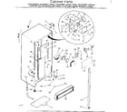 Kenmore 2538439011 cabinet parts diagram
