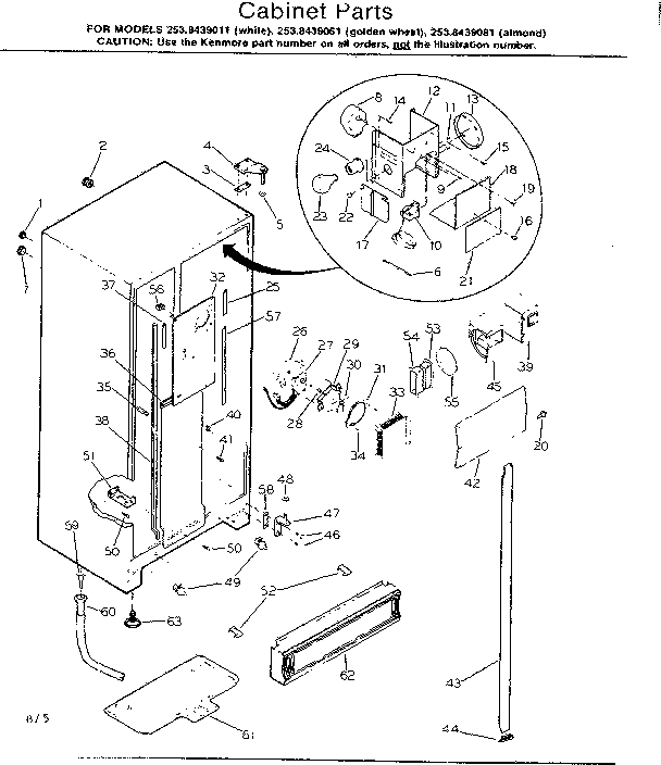 Cabinet parts