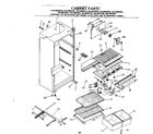 Kenmore 2538602510 cabinet parts diagram