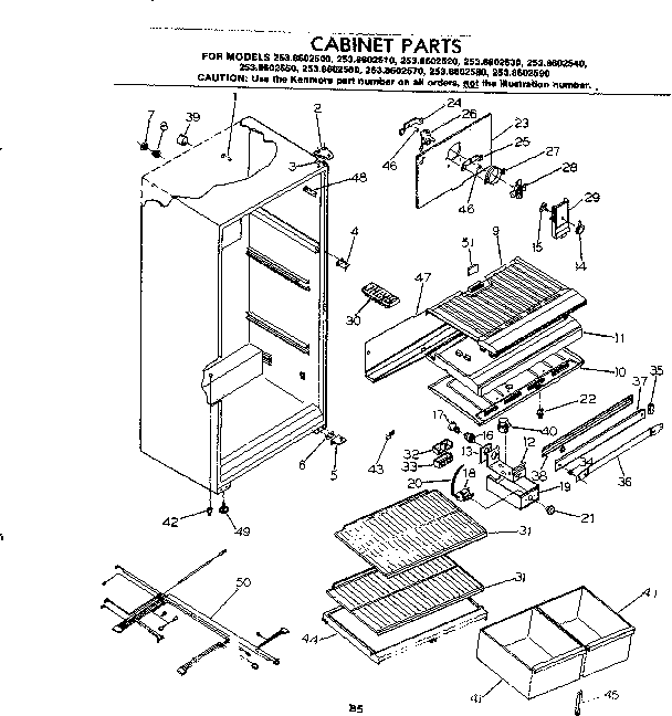 CABINET PARTS