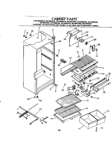 Cabinet parts