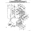Kenmore 2538604571 cabinet parts diagram