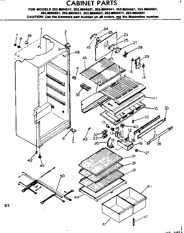 Cabinet parts