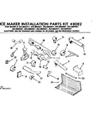 Ice maker installation parts kit no. 8082