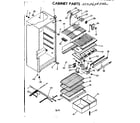 Kenmore 2538604572 cabinet parts diagram