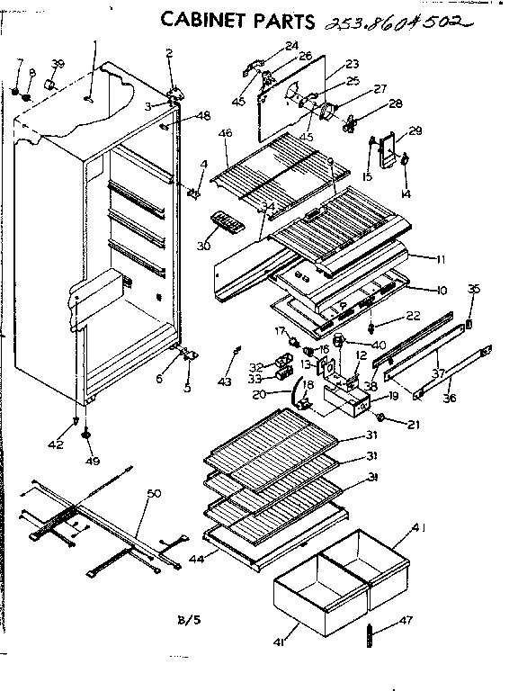 Cabinet parts