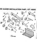 Ice maker installation parts kit no 8082