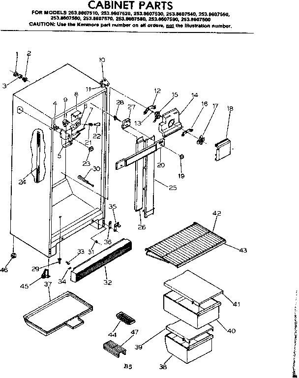 CABINET PARTS