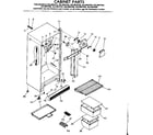 Kenmore 2538607520 cabinet parts diagram