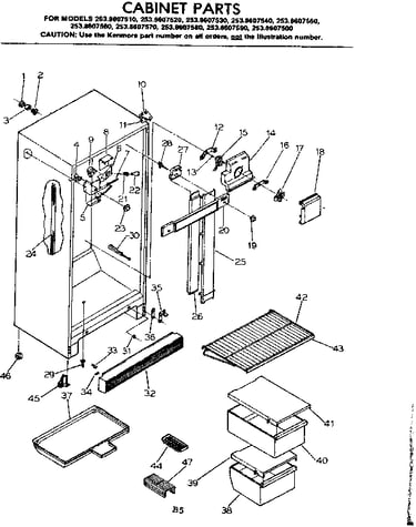 Cabinet parts