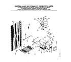 Kenmore 2538607520 system and automatic defrost parts diagram