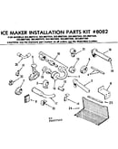 Ice maker installation parts kit no 8082