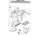 Kenmore 2538607531 cabinet parts diagram